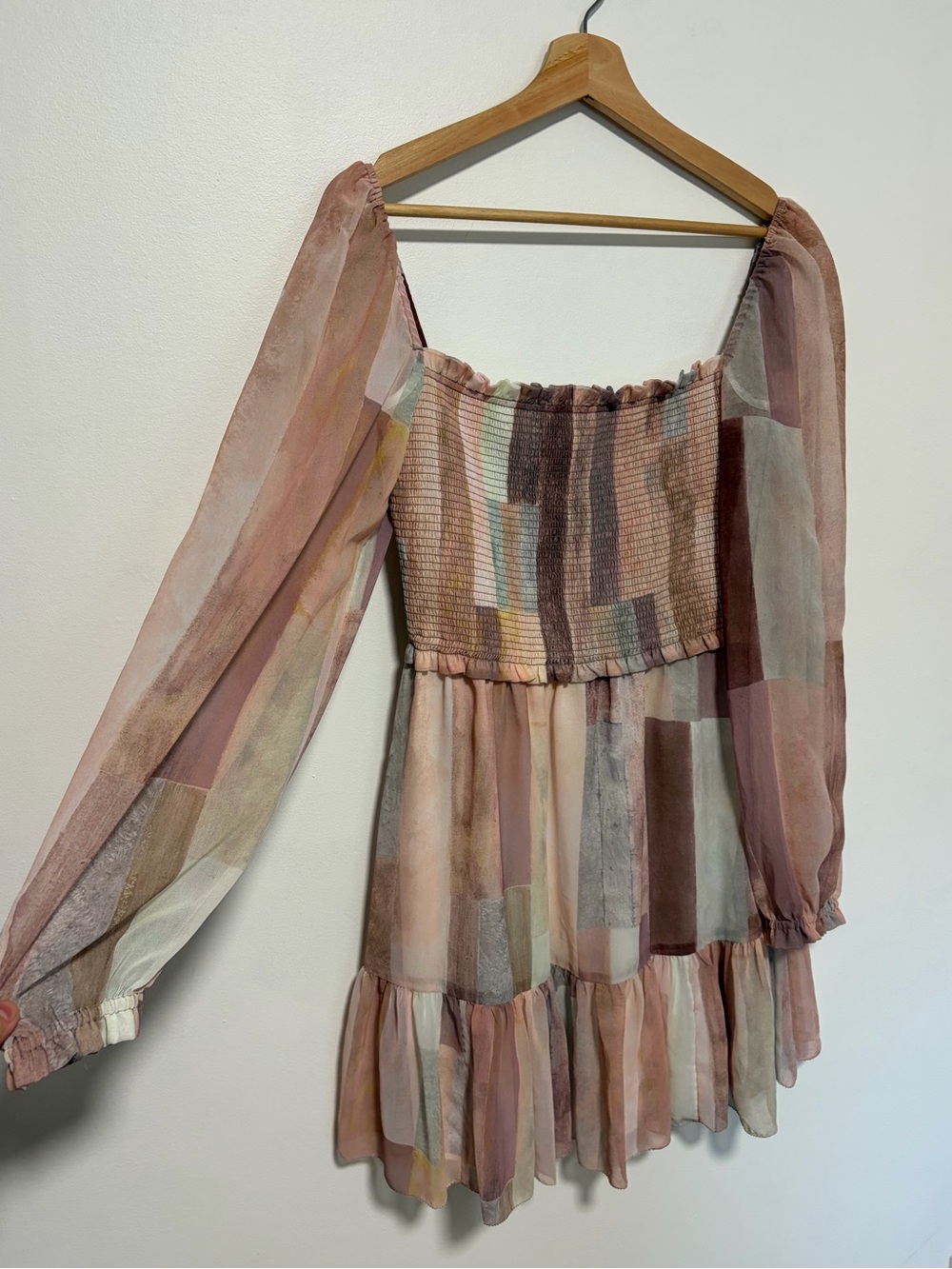 Aritzia Wilfred Tempest Pink Mini Dress Size Medium